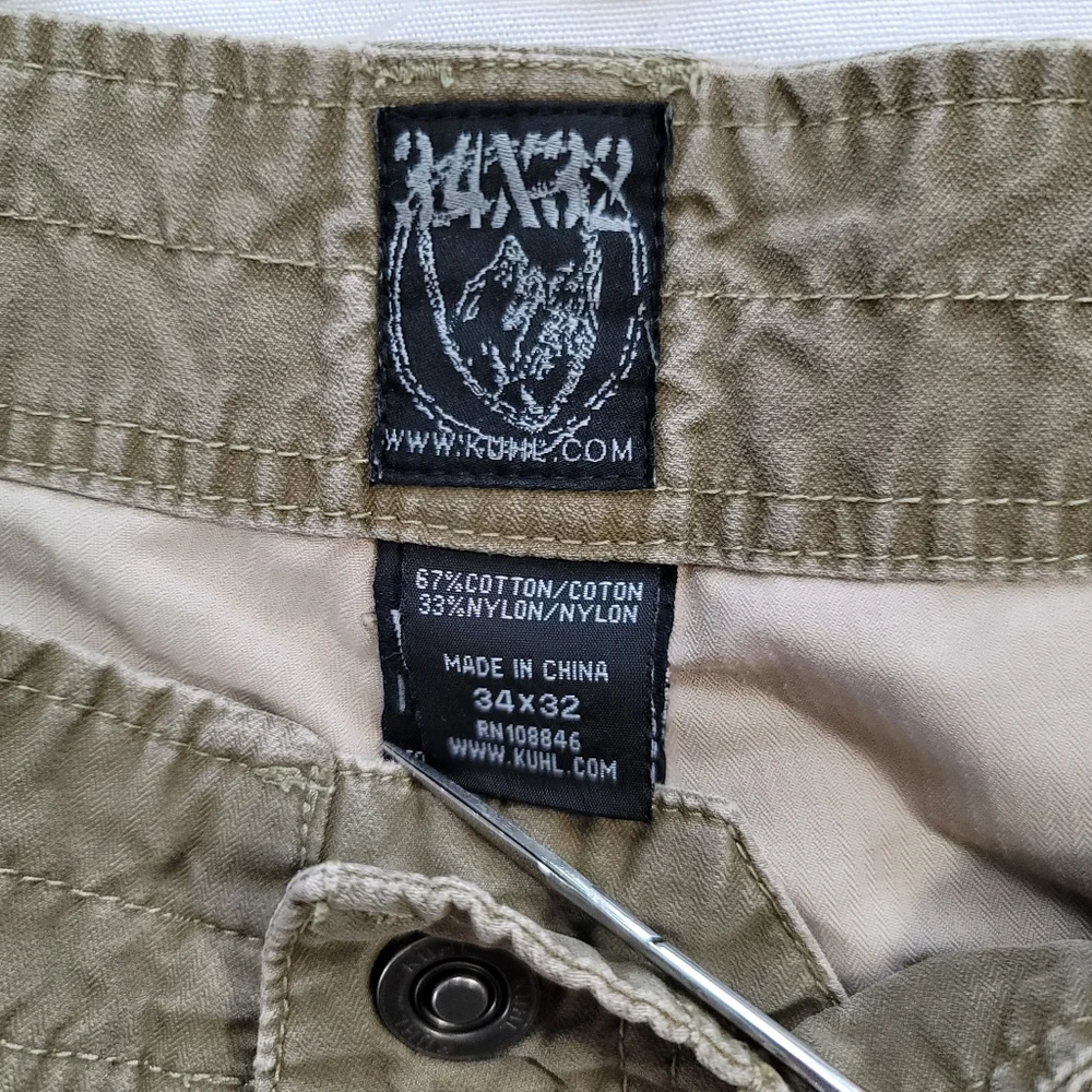 Kuhl Pants Mens 34x32 Brown Outrage Hiking Outdoor Free Ryde Waist - Picture 6 of 10